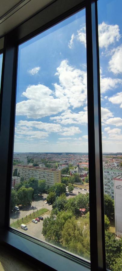 Apartamento Aleda Tower, 14 Floor, Balkon Szczecin Exterior foto