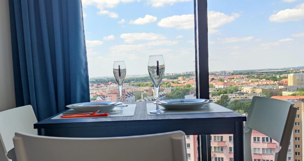 Apartamento Aleda Tower, 14 Floor, Balkon Szczecin Exterior foto