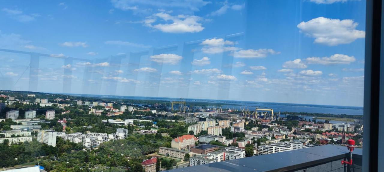 Apartamento Aleda Tower, 14 Floor, Balkon Szczecin Exterior foto