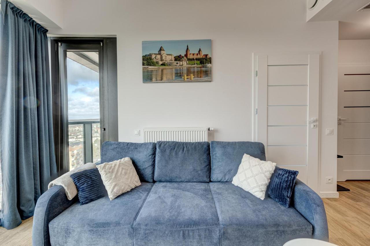 Apartamento Aleda Tower, 14 Floor, Balkon Szczecin Exterior foto
