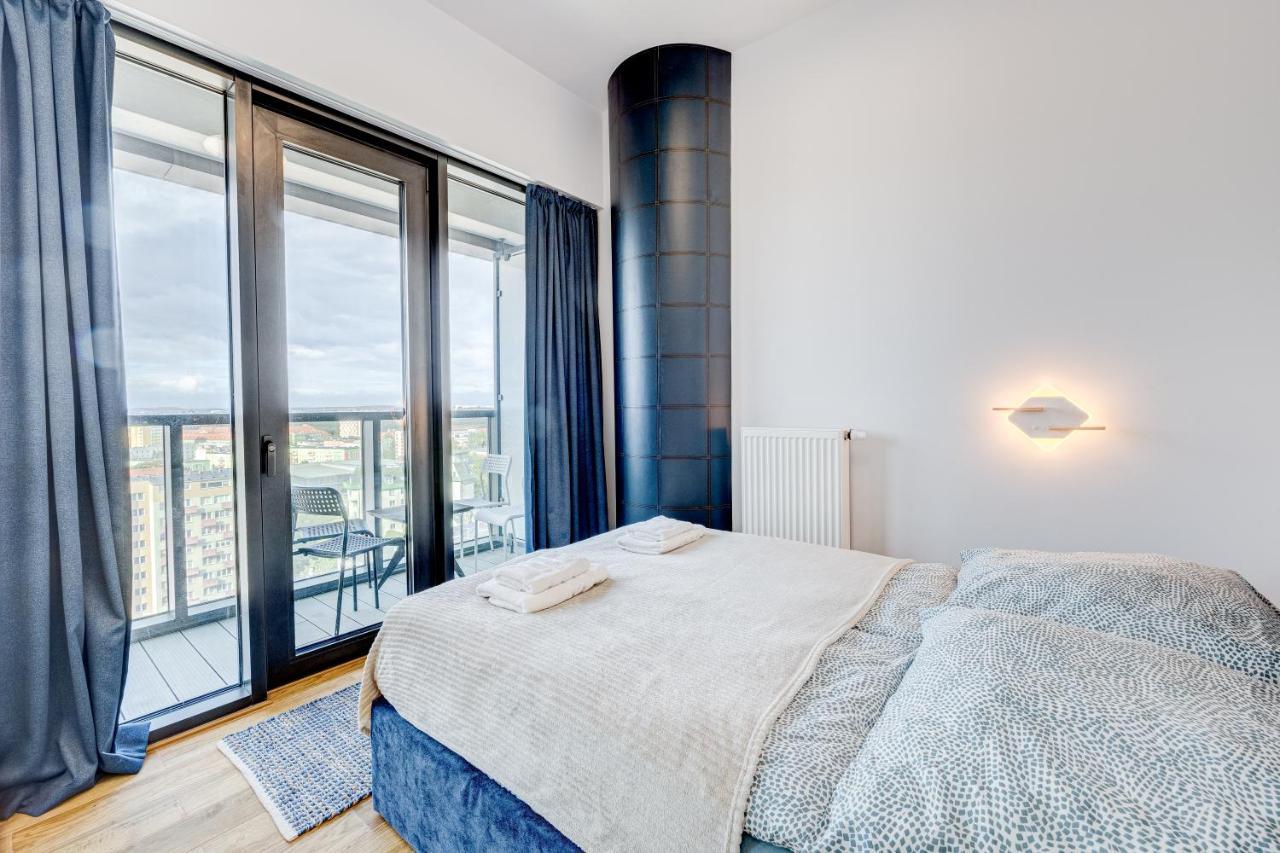 Apartamento Aleda Tower, 14 Floor, Balkon Szczecin Exterior foto